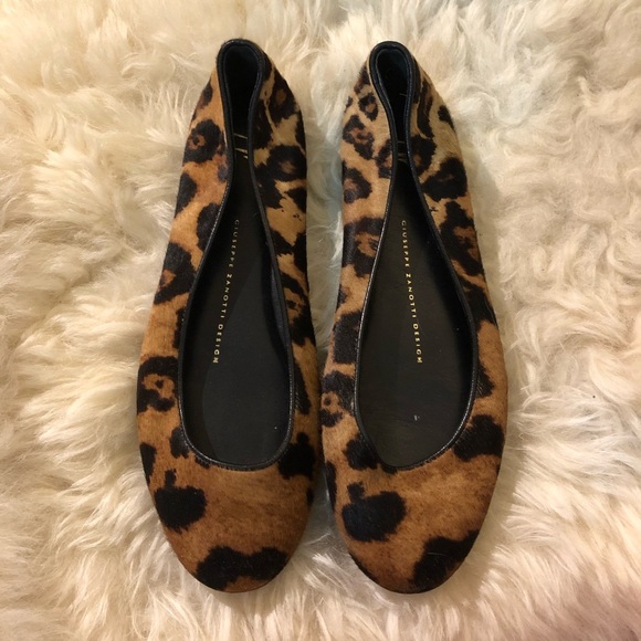 Giuseppe Zanotti Leopard Flats - Picture 1 of 6
